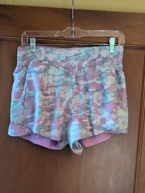 Avia Lavender and Aqua Patterned Athletic Shorts